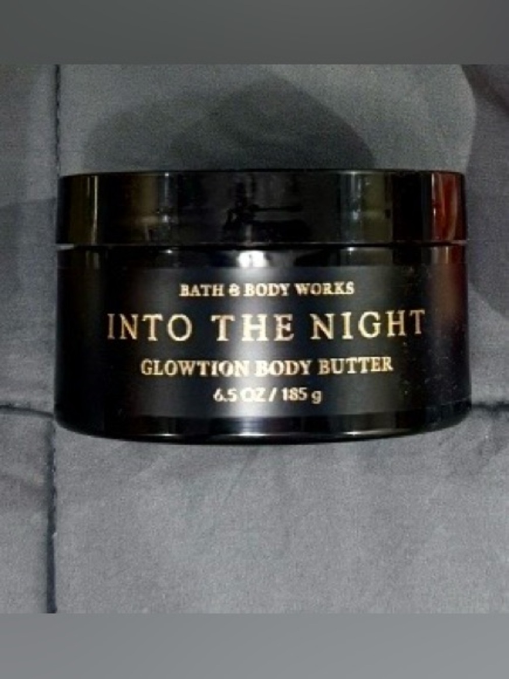 Bath & Body Works Into The Night Glowtion Body Butter — Black & Gold